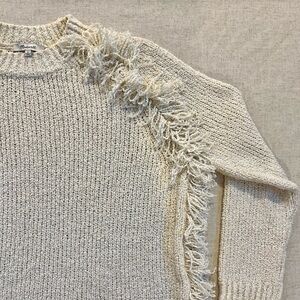 Madewell sweater with fringe